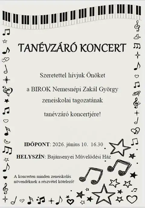 Tanévzáró ünnepség